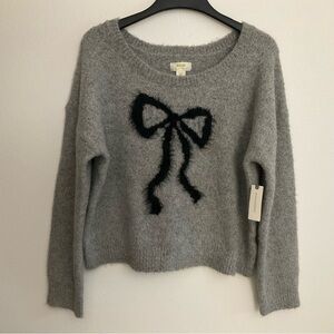 Maeve Anthropologie women sweater gray size large new